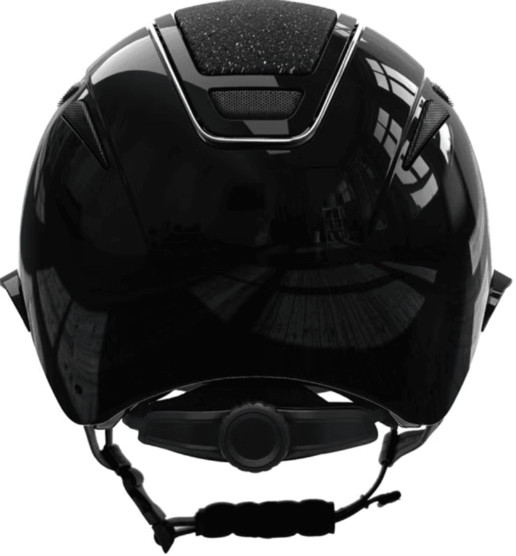 Ridehjelm Elite Polo Glossy med Sølvdetaljer